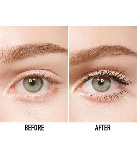 before and after dior iconic mascara|Dior show mascara review.